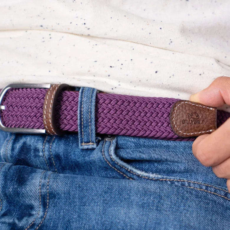 Ceinture tressée prune Taille 1