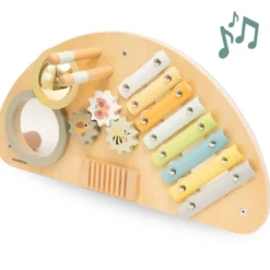 Centre musical en bois multi-activités pour bébé