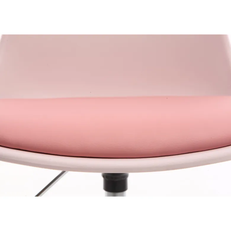 Chaise de bureau enfant rose steevy