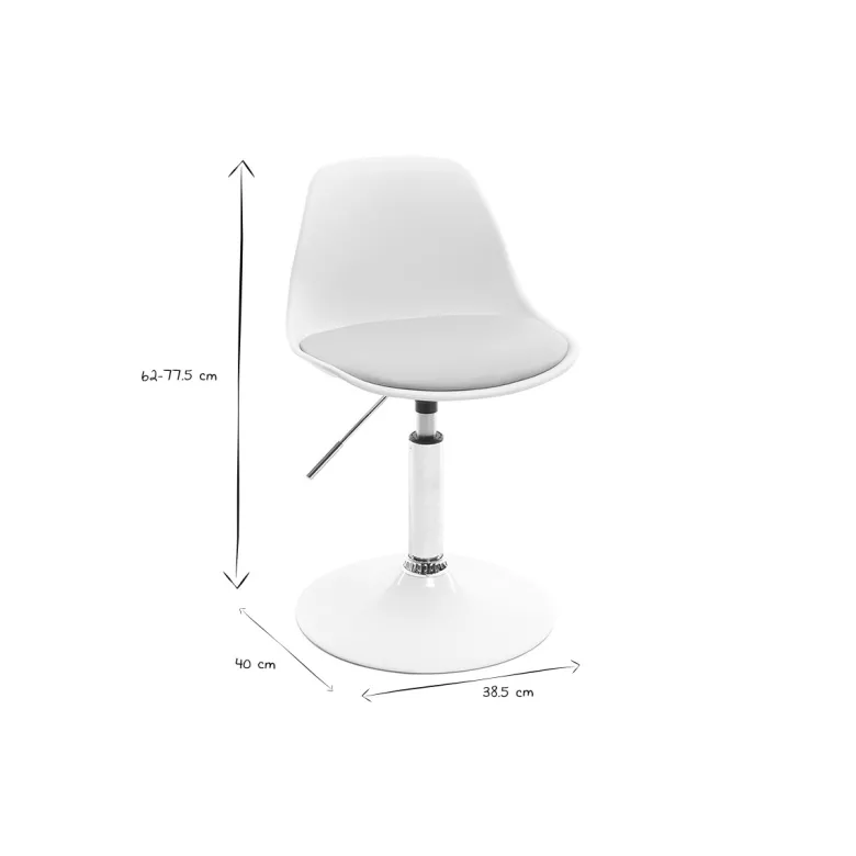 Chaise de bureau enfant rose steevy