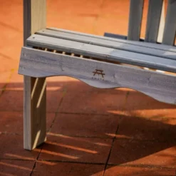 Chaise de jardin adirondack – gris