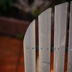 Chaise de jardin adirondack – gris