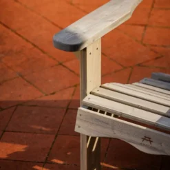 Chaise de jardin adirondack – gris