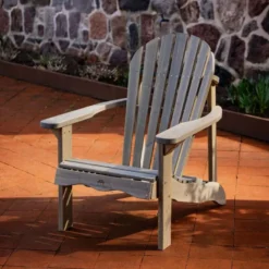 Chaise de jardin adirondack – gris