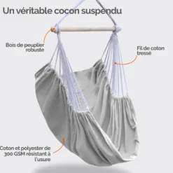 Chaise hamac suspendue