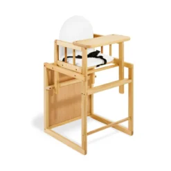 Chaise haute lene en bois naturel
