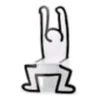 Chaise keith haring blanche