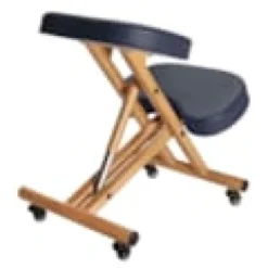 Chaise posturale à roulettes bleu