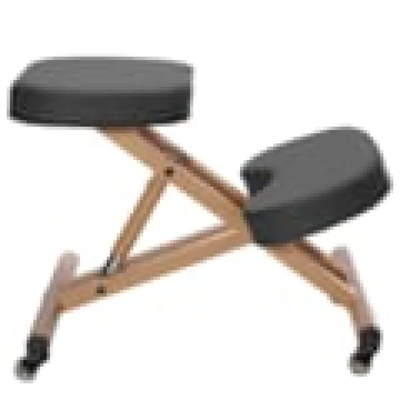 Chaise posturale à roulettes noir