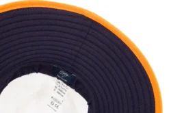 Chapeau mixte bord 10cm certifié anti-uv upf50+ et anti-chaleur orange 55/57