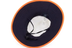 Chapeau mixte bord 10cm certifié anti-uv upf50+ et anti-chaleur orange 55/57