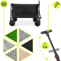 Chariot de transport pliable HyperMotion XL 200 L