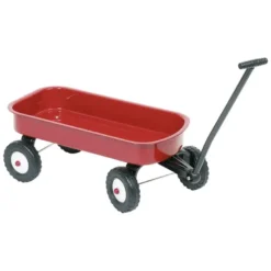 Chariot à tirer métal rouge goki