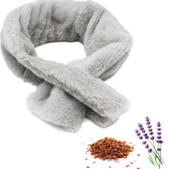 Écharpe chauffante lin lavande micro-ondes chaleur durable velours doux