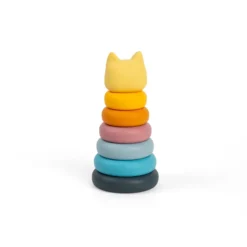 Chat empilable en silicone