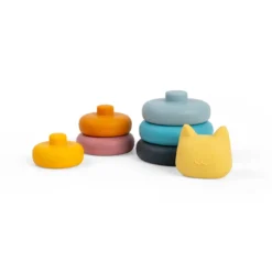 Chat empilable en silicone