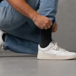 Chaussettes en bambou gris
