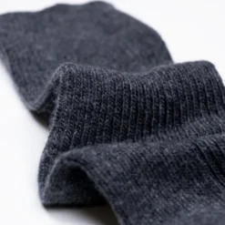 Chaussettes en laine femme gris foncé