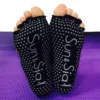 Chaussettes yoga antidérapantes en coton