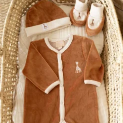 Chaussons bébé marron