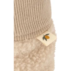 Chaussons bébé polaire safa oxford tan (3-6 mois)