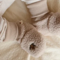 Chaussons bébé polaire safa oxford tan (3-6 mois)