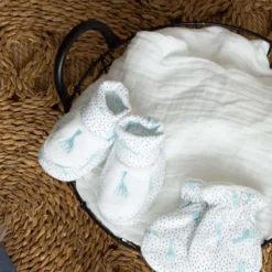Chaussons blanc 1 3 mo