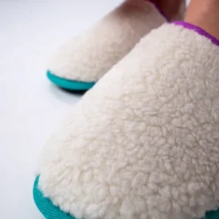 Chaussons en sherpa violet t36-37