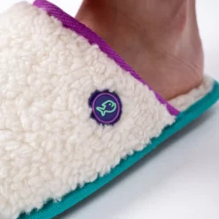 Chaussons en sherpa violet t36-37