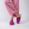 Chaussons en velours rose t40-41