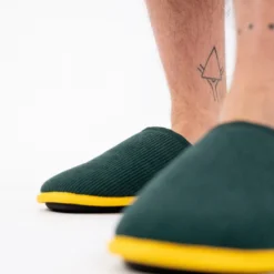 Chaussons en velours vert t38-39