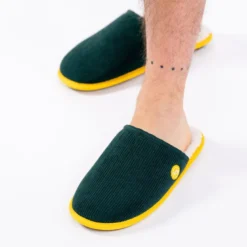 Chaussons en velours vert t40-41