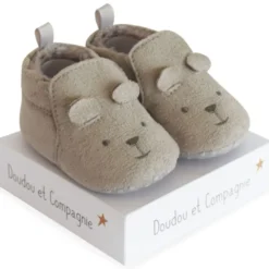 Chaussons gris (0-6 mois)