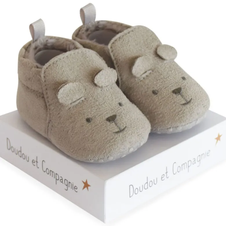 Chaussons gris (0-6 mois)