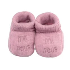 Chaussons naissance - mini nous #d6bab2