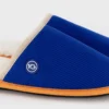 Chaussons velours bleu électrique t40-41
