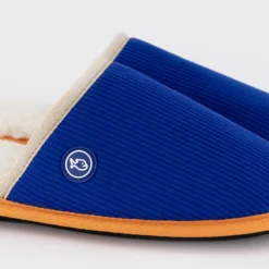 Chaussons velours bleu électrique t40-41