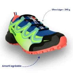 Chaussures de marche ultra-légères unisexe voxor go vert bleu 42