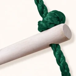 Échelle suspendue en bois pour portique