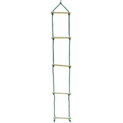 Échelle suspendue en bois pour portique
