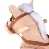 Cheval à bascule en corde de bois