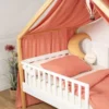 Ciel de lit cabane gaze coton