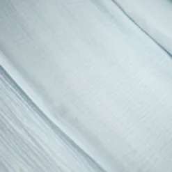 Ciel de lit cabane gaze coton bleu 420