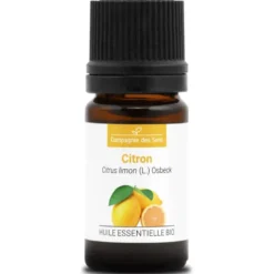 Citron (citrus limon) - huile essentielle bio - 5ml garantie chromacert® - chémo