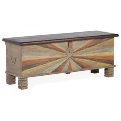 Coffre bois marron - décoration