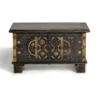Coffre bronze bois marron - décoration