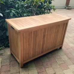 Coffre de jardin en teck 120 cm aoba