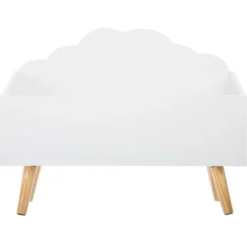 Coffre pour enfant nuage l.58 cm blanc