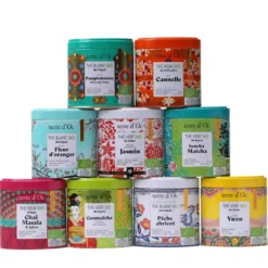 Coffret 9 boîtes collection de thés bio d'Asie terre d'Oc