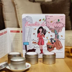 Coffret 4 bougies 400ml envolée de senteurs